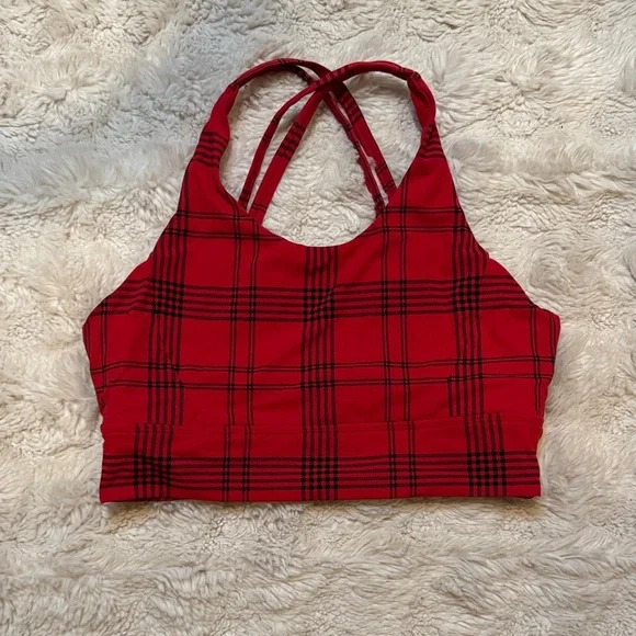 BuffBunny Red Plaid Top - Picture 1 of 3